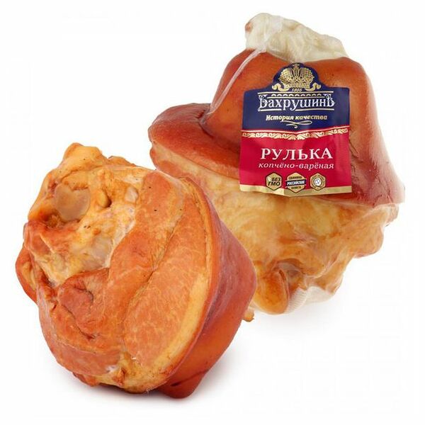 Рулька Бахрушинъ свиная бескостная копчено-вареная вес