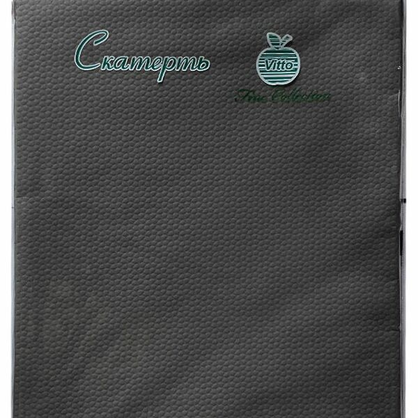 Скатерть одноразовая Vitto бумажная серая 120х180 см