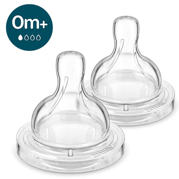 Соска для бутылочки Philips Avent Anti-colic для новорожденных арт. SCY761/02 2 шт. 