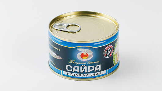 Сайра тихоокеанская натуральная кусочки ж/б, 227 г