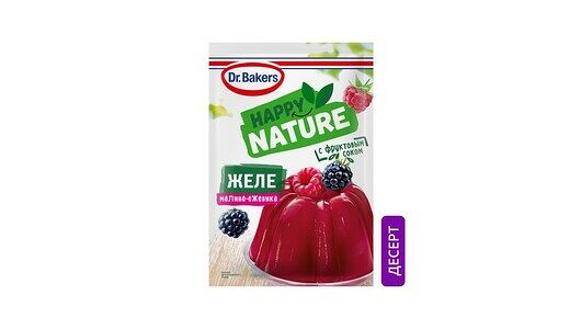 Желе Dr. Oetker Happy Nature малина-ежевика, 41г