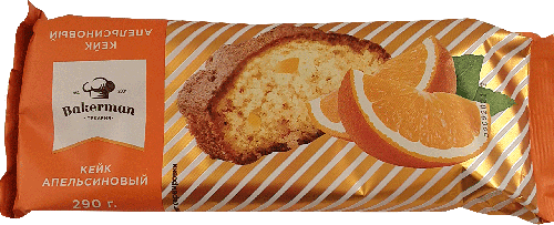 Кейк Bakerman Апельсиновый 290 г