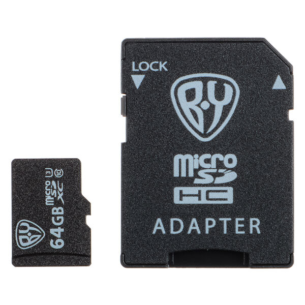 By флеш-карта памяти microsd 64gb, 10 класс с адаптером sd