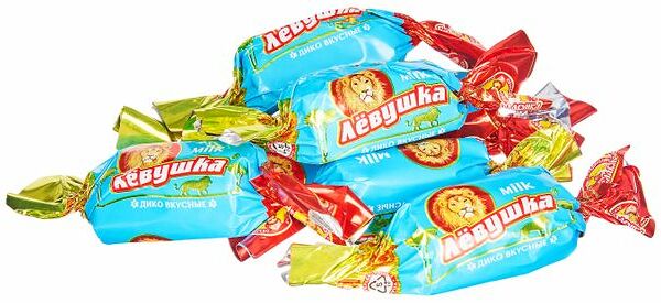 Конфеты Лёвушка Milk глазированные пралиновые, вес