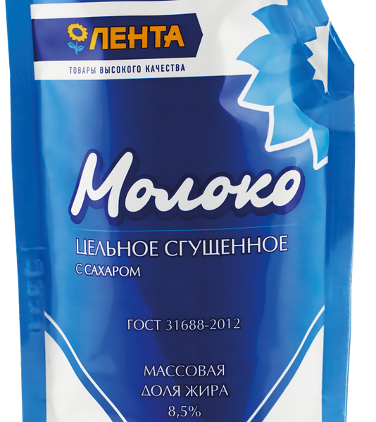 Молоко сгущенное ЛЕНТА без змж
