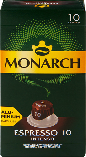 Кофе в капсулах Monarch Espresso 10 Intenso, 10 шт, 52г