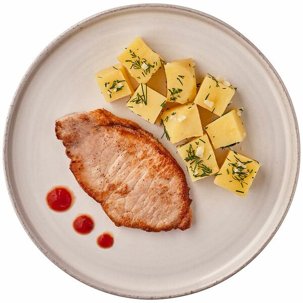 Эскалоп из свинины с картофелем Шеф Перекрёсток, 250 г