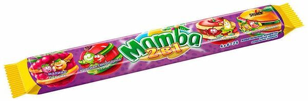 Конфеты жевательные 2 в 1 Mamba Ассорти вкусов