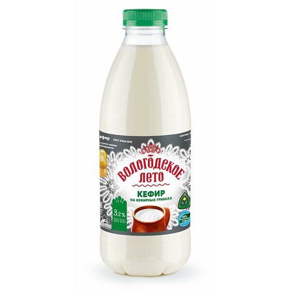 Кефир Вологодское Лето 3.2% 930 мл