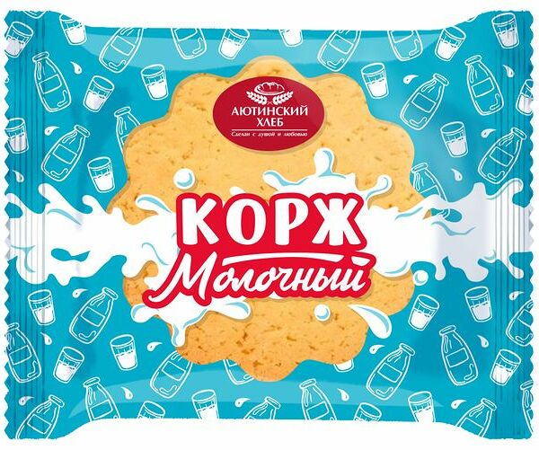 Корж Аютинский хлеб молочный 80 г