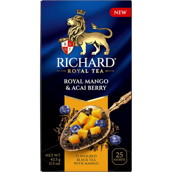 Чай черный аром Richard Royal Mango & Acai berry 25пак 42,5г