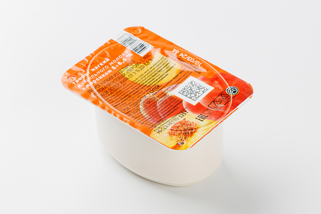 

Творог мягкий из цельного молока с персиком 5-8,6%