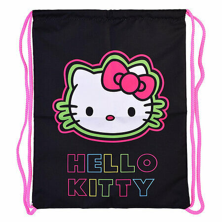 Мешок для обуви Centrum Hello Kitty Neon с петлей для подвеса, 33×42 см