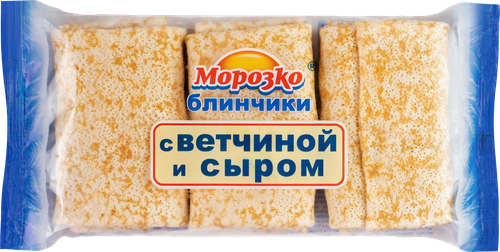 

Блинчики Морозко с ветчиной и сыром 210 г