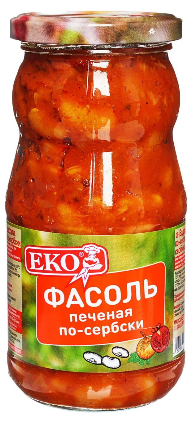 

Фасоль Eko печеная по-сербски 510 г