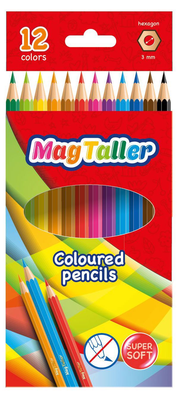 

Цветные карандаши Mag Taller Kuvio, 12 цветов