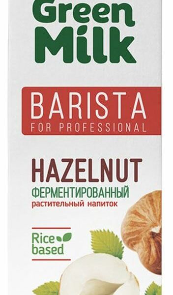 Напиток фундучный Green Milk Barista Соевая основа ультрапастеризованный 1л