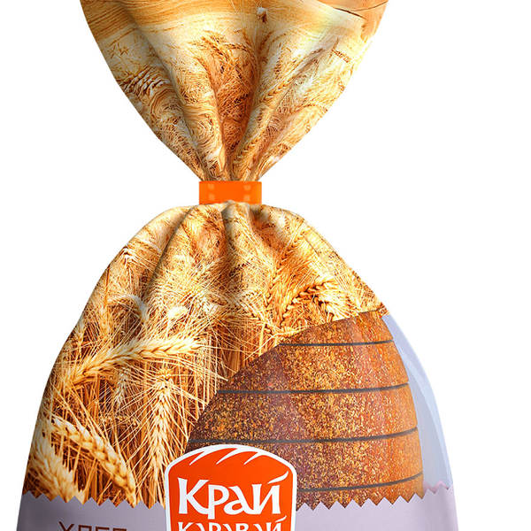 Хлеб Край Каравай С отрубями подовый нарезка, 400 г