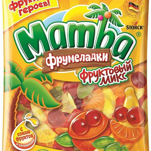 Мармелад жевательный Mamba Фруктовый микс 140 г