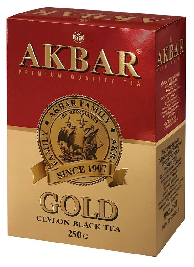 

Чай чёрный Akbar Gold листовой 250 г