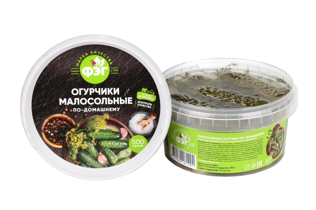 

Огурцы малосольные ФЭГ по-домашнему 500 г
