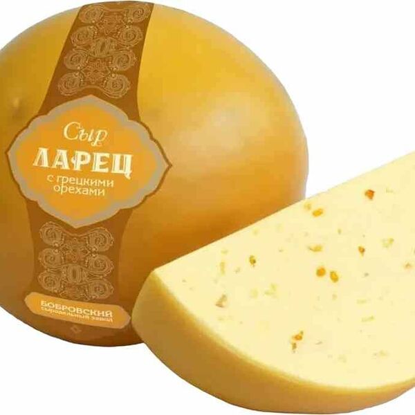 Сыр полутвердый Ларец с грецкими орехами 45%