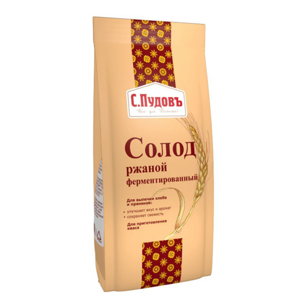 Солод ржаной ферментированный Пудофф, 300г 