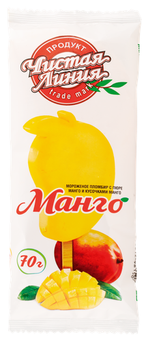 

Мороженое эскимо Чистая Линия Манго БЗМЖ 70 г