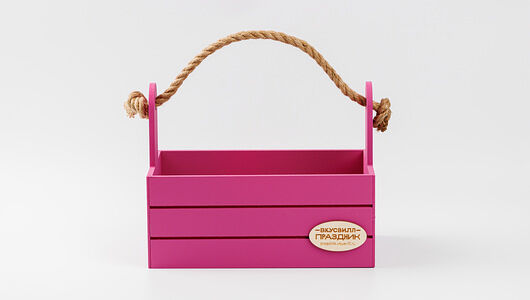 Бокс ящик деревянный подарочный малый ягодный