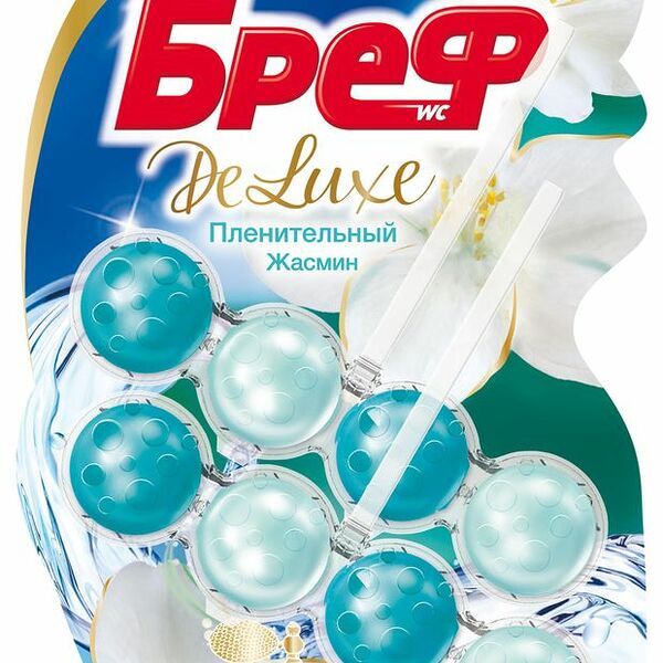 Туалетный блок Bref Deluxe Пленительный Жасмин 2 шт