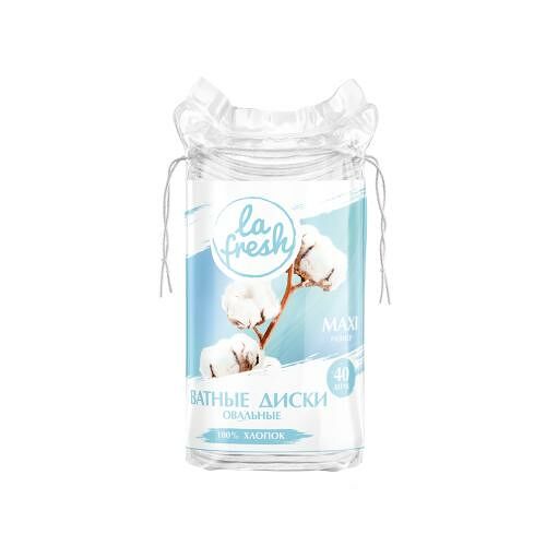 Ватные диски La Fresh овальные 40шт