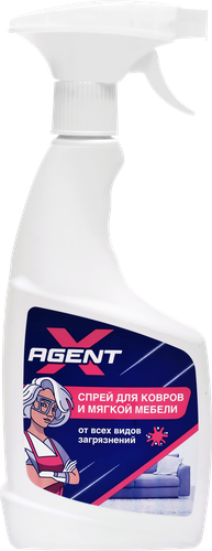 

Средство для чистки ковров и мягкой мебели Agent X, 500 мл