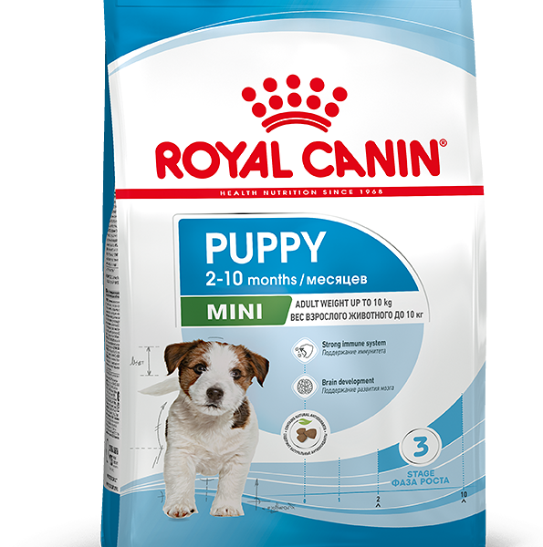 Сухой корм Royal Canin Mini Puppy полнорационный для щенков мелких пород (вес взрослой собаки до 10 кг) в возрасте до 10 месяцев, 2кг