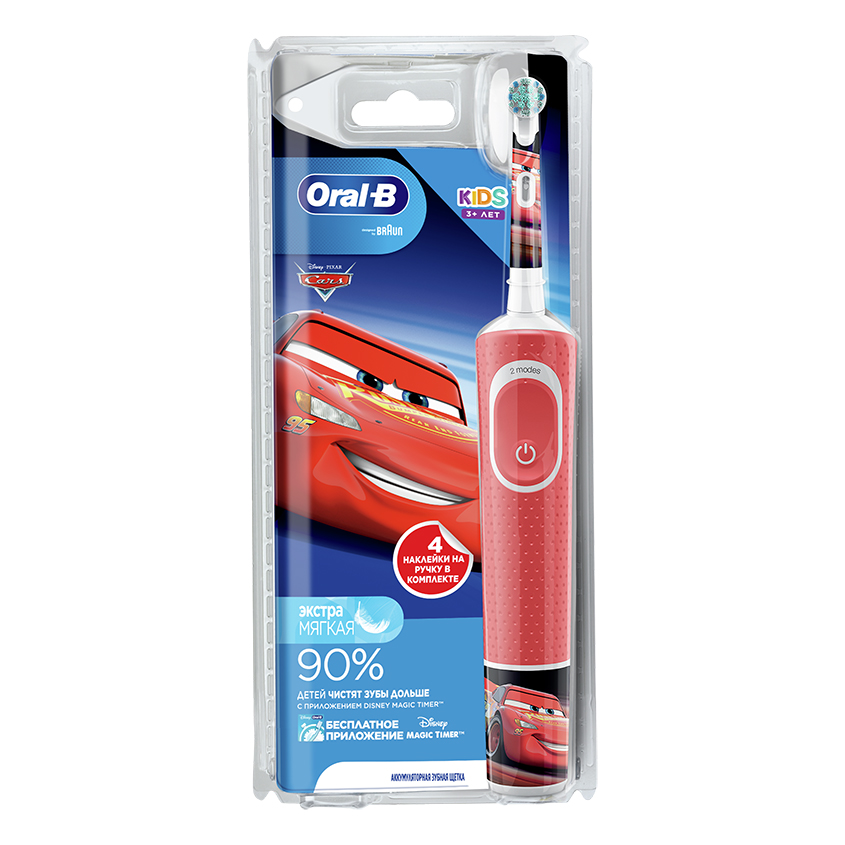 

Электрическая зубная щетка Oral-B Kids Stages Power Cars 1 шт