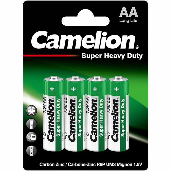 Батарейки Camelion Super Heavy Duty AA 4 шт