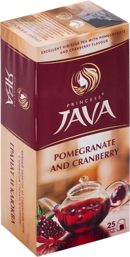 

Чайный напиток красный Принцесса Ява гранат-клюква в пакетиках 25*1,5г