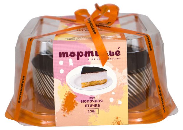 

Торт Тортилье Птичье молоко бисквитный 450 г
