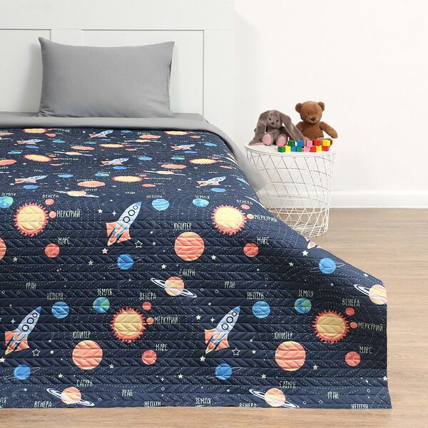 Покрывало детское Этель Млечный путь, 1.5-сп, 145х210 см, микрофибра