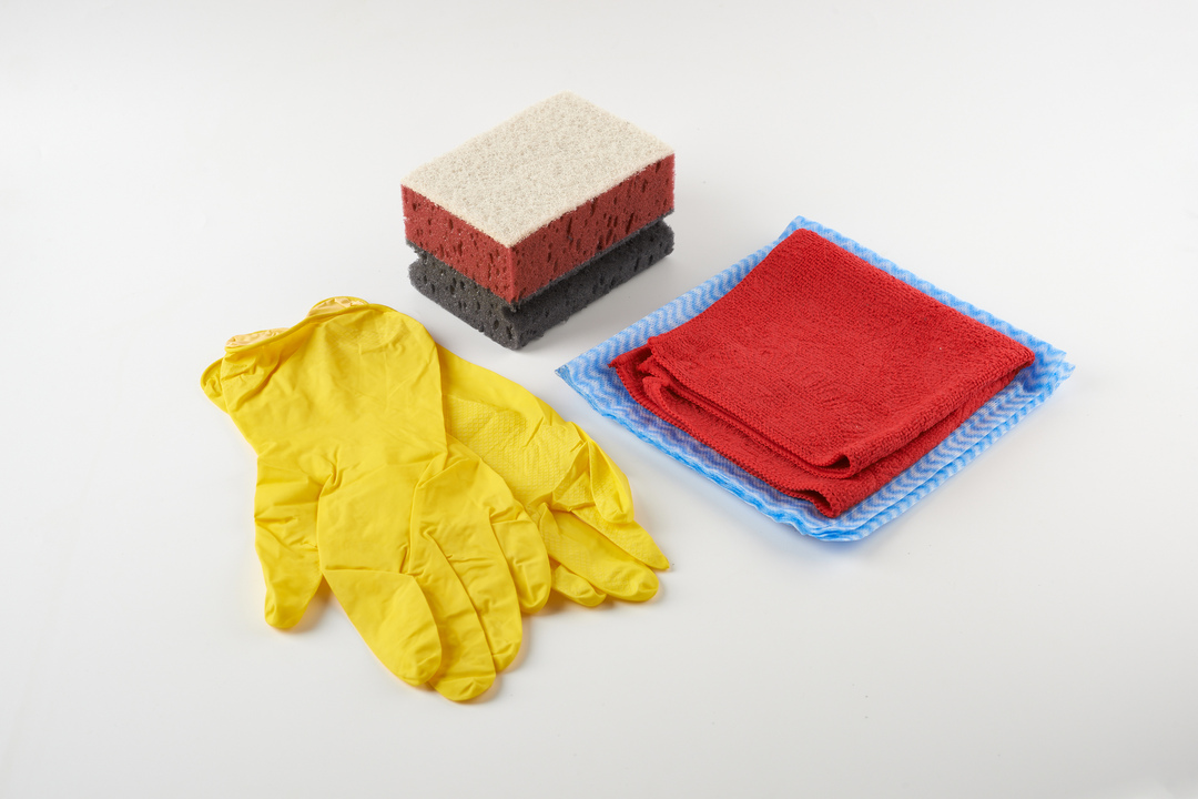 

Набор для уборки (салфетки 4 шт, перчатки, губка)