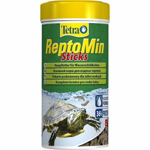 Tetra ReptoMin корм в виде палочек для водных черепах