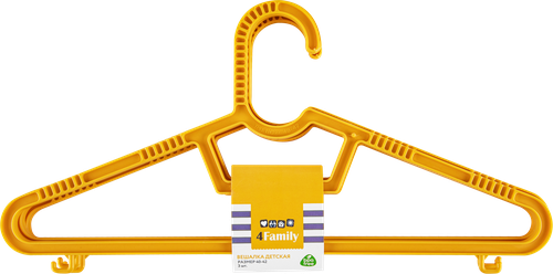 

Вешалка детская ПОЛИМЕРБЫТ р.40-42, Арт. с236, 3шт