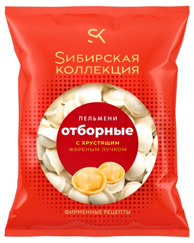 

Пельмени Сибирская коллекция Отборные с жареным хрустящим лучком 430 г