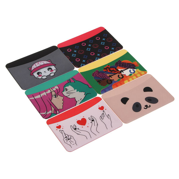 Юl картхолдер двусторонний, пвх, 7,2х10,2см, 6 дизайнов