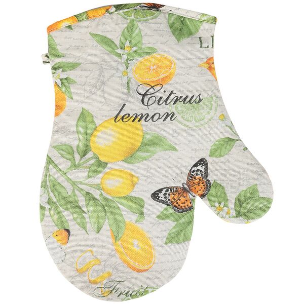 Прихватка-рукавичка кухонная Хаски Home Сиеста, рогожка