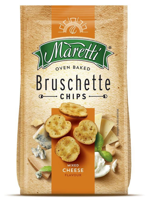 

Сухарики пшеничные Maretti Bruschette chips Mixed cheese 70 г