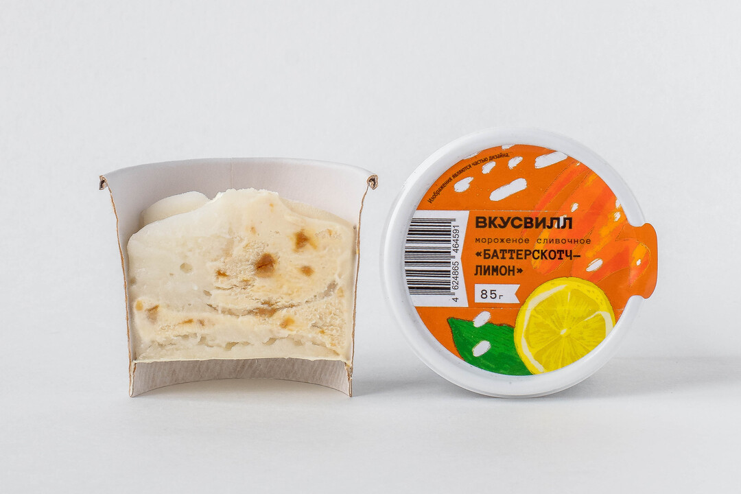 

Мороженое сливочное Баттерскотч-лимон Продукт замороженный