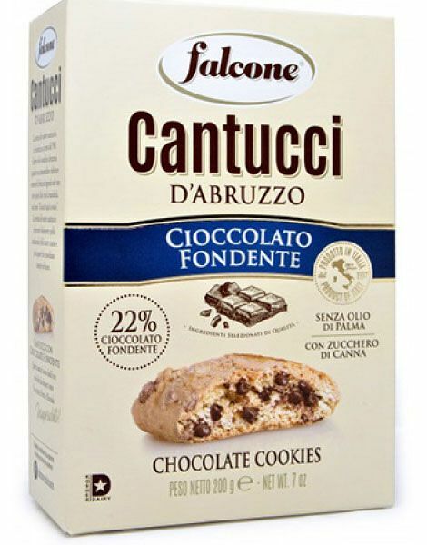 Печенье сахарное Cantucci D'Abruzzo (Кантуччи Д'Абруццо) с темным шоколадом ТМ Falcone (Фальконе), 200г
