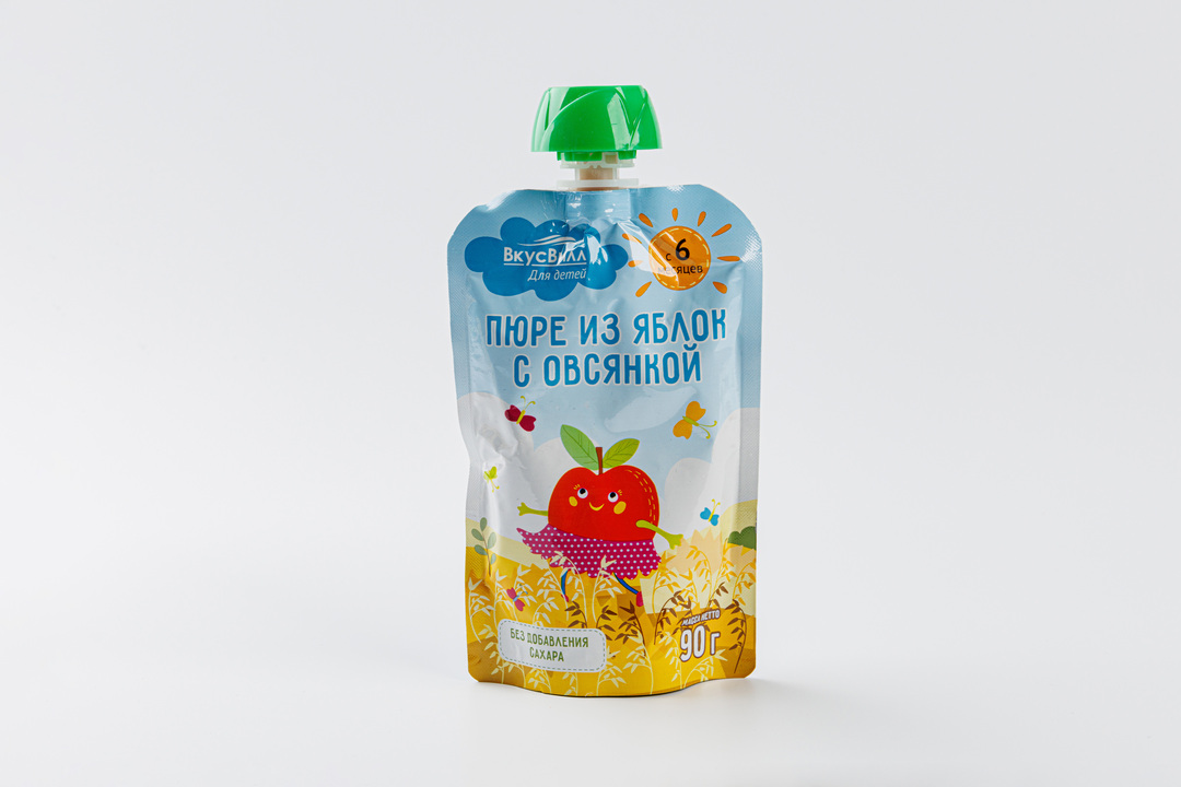 

Пюре из яблок с овсянкой