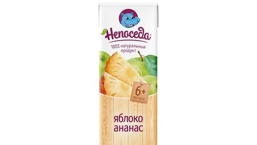 Нектар Непоседа яблоко и ананас с 6 месяцев