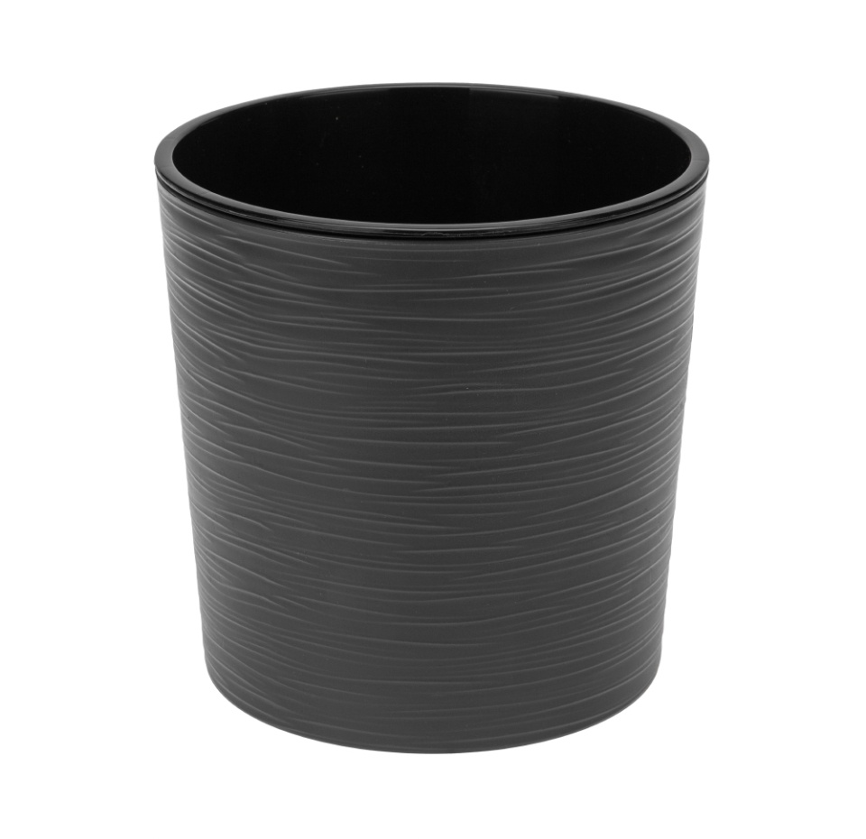 

Кашпо Четыре Сезона ВЕГА с вкладкой D19, 20см антрацит Ningbo Jia She Trading Co, 8 шт